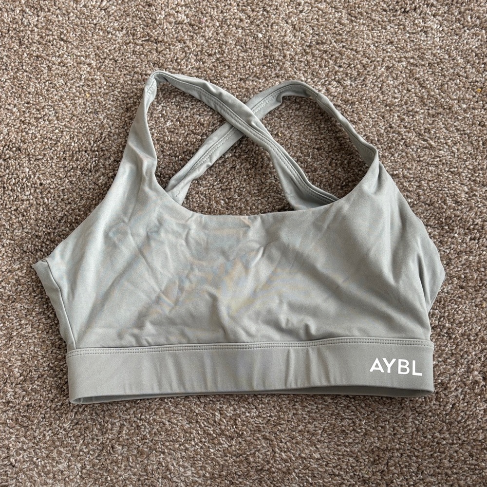 AYBL Women's Light Gray Sports Bra